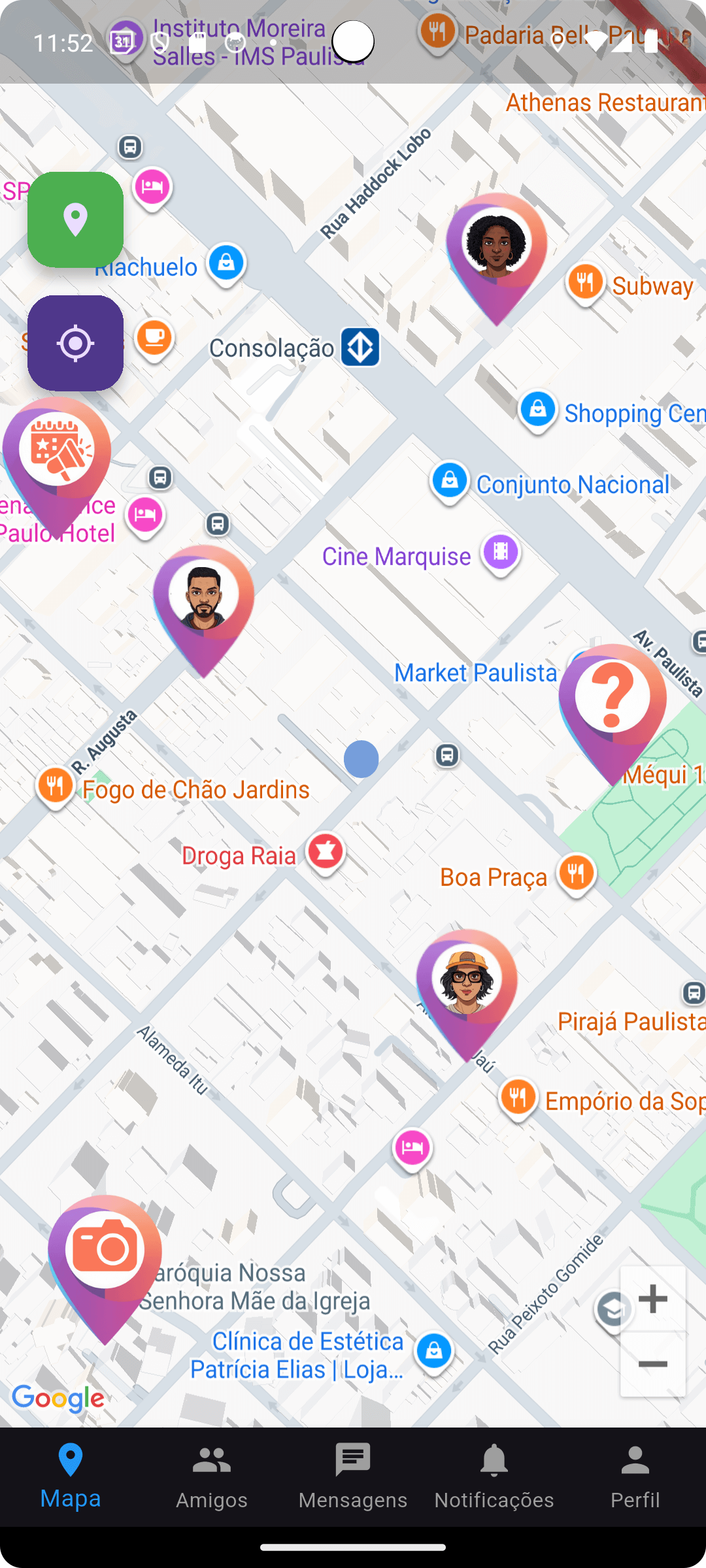 App Amigos por perto